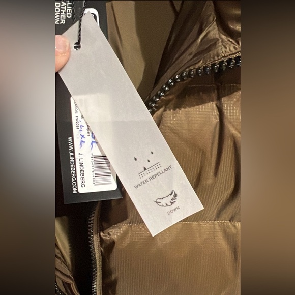 NWT J.Lindeberg Men's Tan Puffer Jacket - Picture 10 of 10